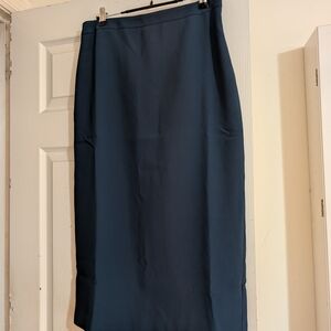 Ann Taylor Classic Blue Pencil Skirt - Timeless Office Staple